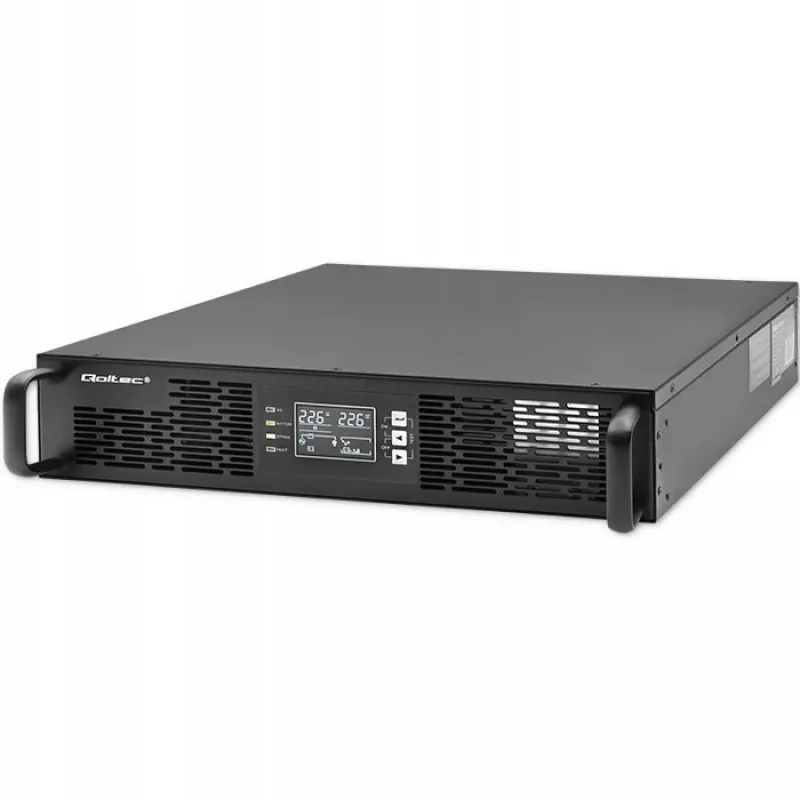 Qoltec 52285 katkematu toiteallikas (UPS) topeltmuundusega (Online) 1 kVA 1000 W 2 pistikupesa