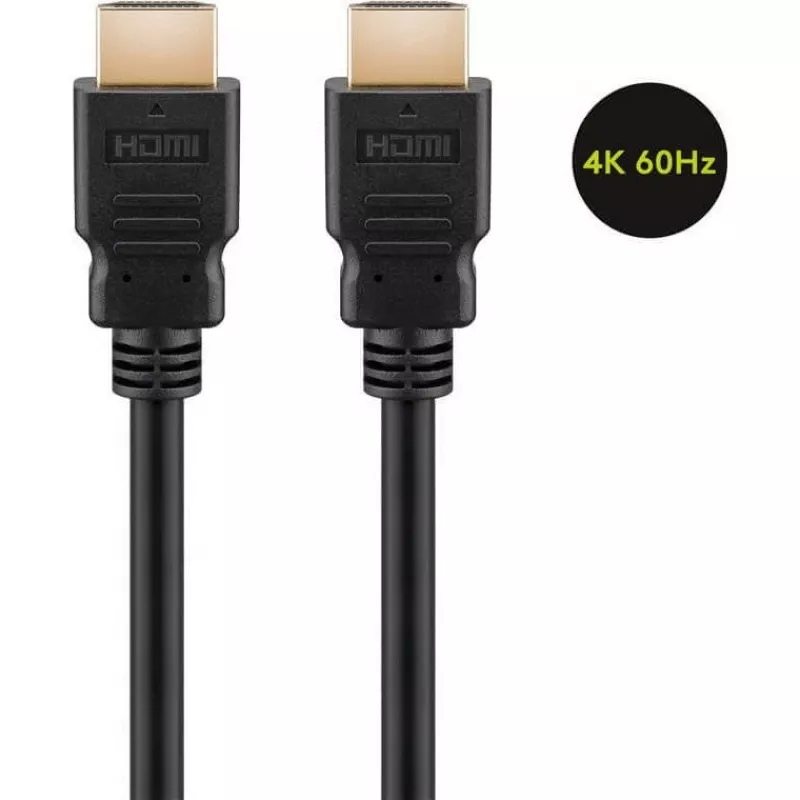 Goobay 60627 High Speed HDMI-kaabel Ethernetiga, 4K/60Hz, must | HDMI | 15 m