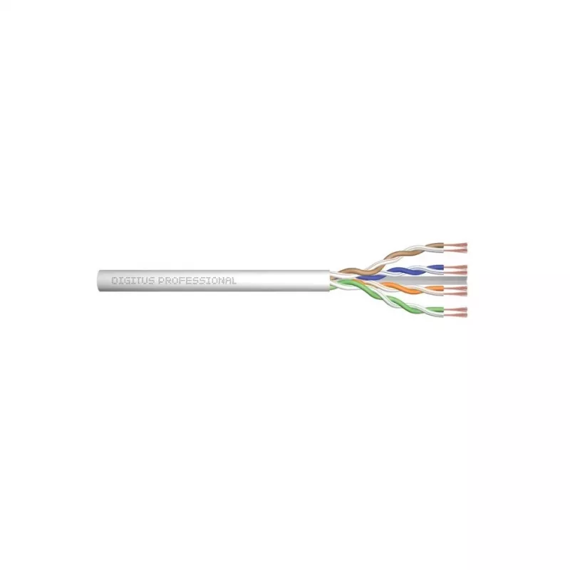 Võrgukaabel Digitus CAT 6 U/UTP keerdpaariga ühendusjuhe, töötlemata 100 m, hall