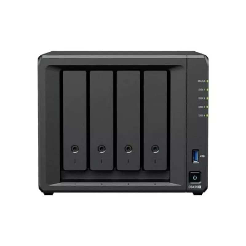NAS-salvestiserver SYNOLOGY DS425+ — 4 pesa, Intel Celeron J4125 2,0–2,7 GHz, 2 GB DDR4, 0 TB, 2,5GbE, 2 M.2 pesa