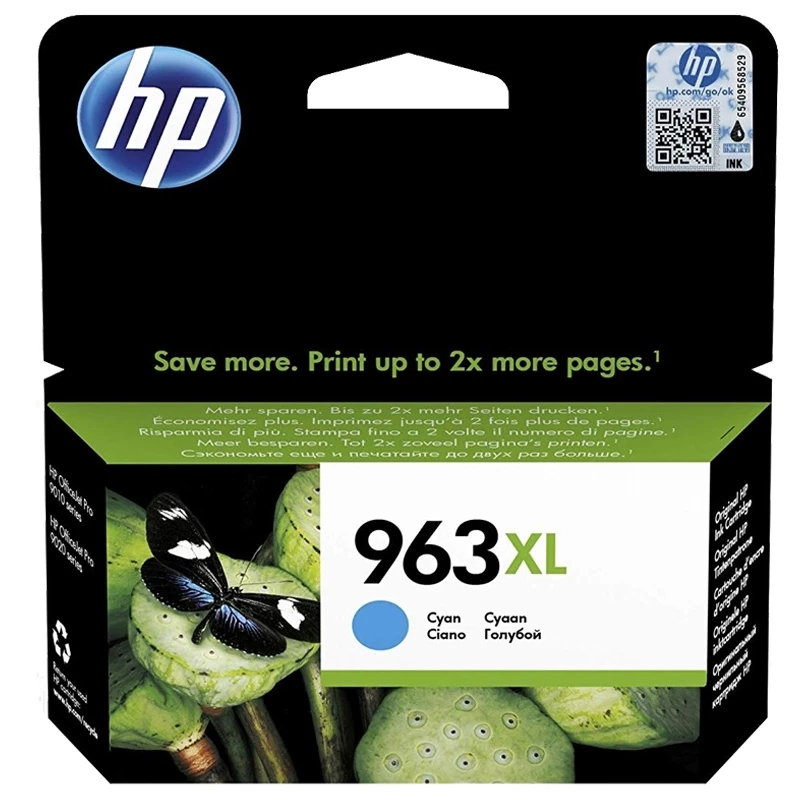HP 963XL suure tootlikkusega originaalne tsüaanitindikassett, tsüaan, 1 tk, 1600 lehekülge