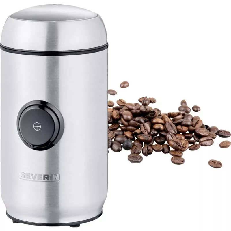 Blade grinder SEVERIN KM 3879 — blade coffee grinder, 150 W, 50 g capacity, stainless steel blades, Must