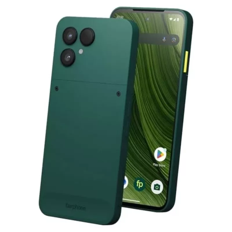 Fairphone The (Gen 6) 16 cm (6.31) Dual SIM Android 15 5G USB Type-C 8 GB 256 GB 4415 mAh Roheline