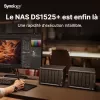 Synology DiskStation DS1525+ NAS/salvestusserver Ryzen Embedded V1500B 8 GB DDR4 0 TB Must