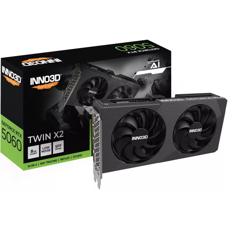 INNO3D GeForce RTX 5060 Twin X2 8GB GDDR7 graafikakaart