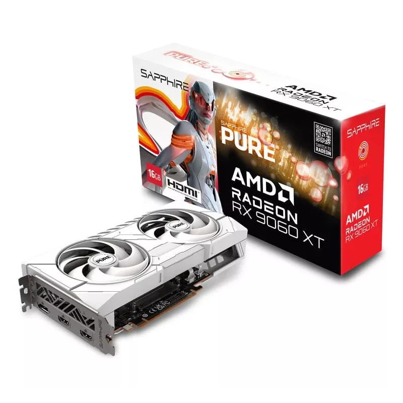 SAPPHIRE PURE Radeon RX 9060 XT Gaming OC 16GB graafikakaart
