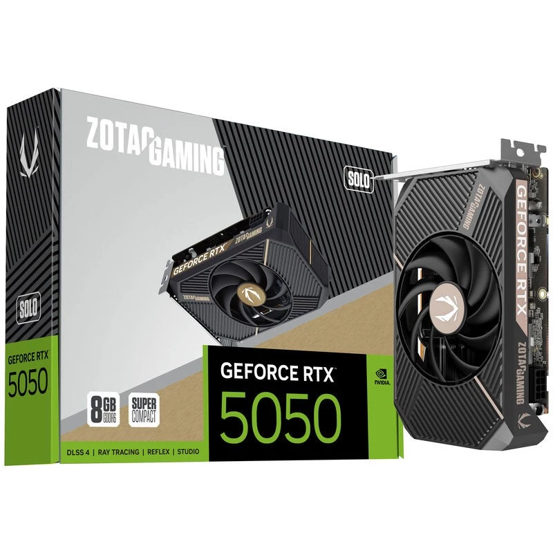 ZOTAC GAMING GeForce RTX 5050 SOLO 8GB GDDR6 graafikakaart