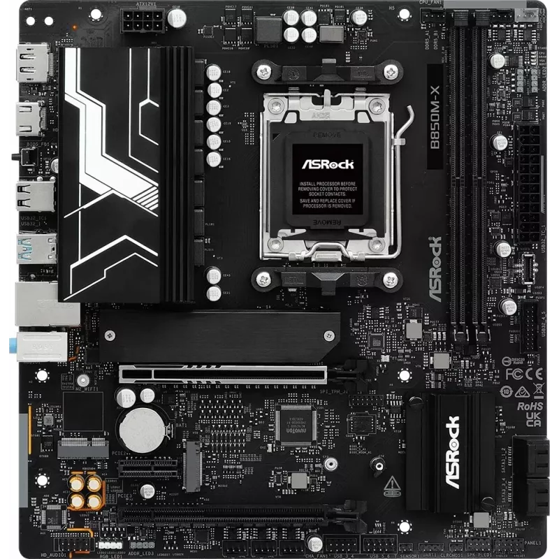 ASRock B850M-X R2.0 AM5 Micro-ATX emaplaat
