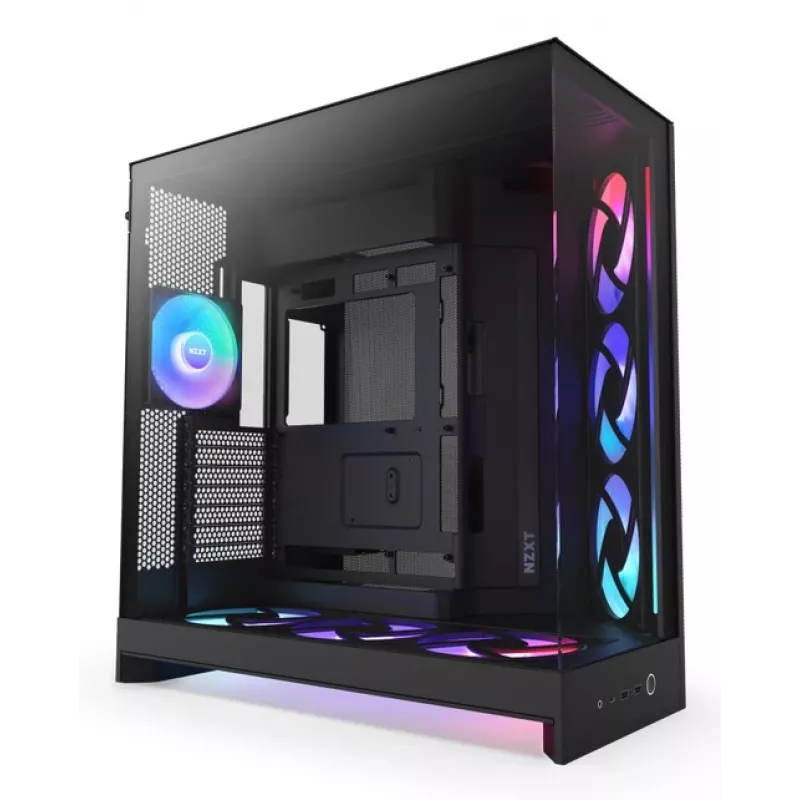 NZXT PC korpus H9 Flow RGB+ Midi tower must