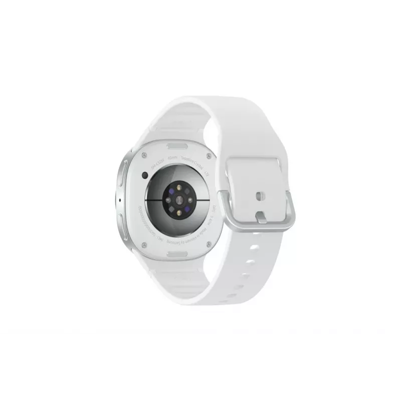 Samsung Galaxy Watch 8 3,3 cm (1,3 tolli) AMOLED 40 mm Digitaalne 438 x 438 pikslit Puuteekraan 4G Hõbe Wi-Fi GPS (satelliit)