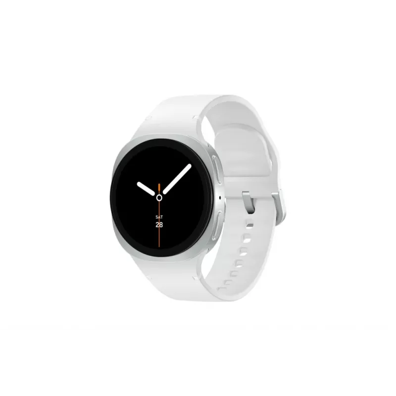 Samsung Galaxy Watch 8 3,3 cm (1,3 tolli) AMOLED 40 mm Digitaalne 438 x 438 pikslit Puuteekraan 4G Hõbe Wi-Fi GPS (satelliit)