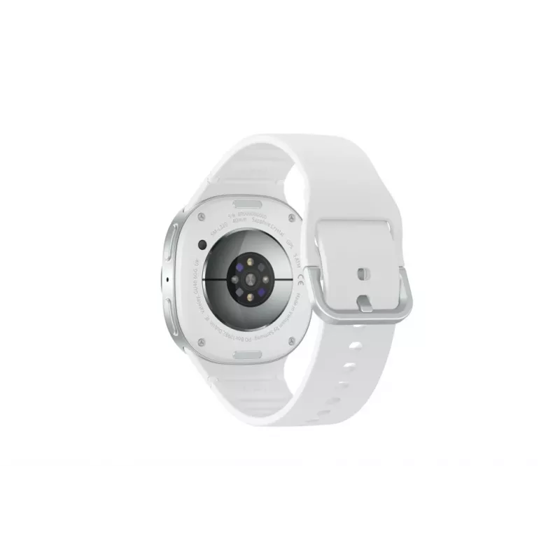 Samsung Galaxy Watch 8 3,3 cm (1,3 tolli) AMOLED 40 mm Digitaalne 438 x 438 pikslit Puuteekraan Hõbedane Wi-Fi GPS (satelliit)