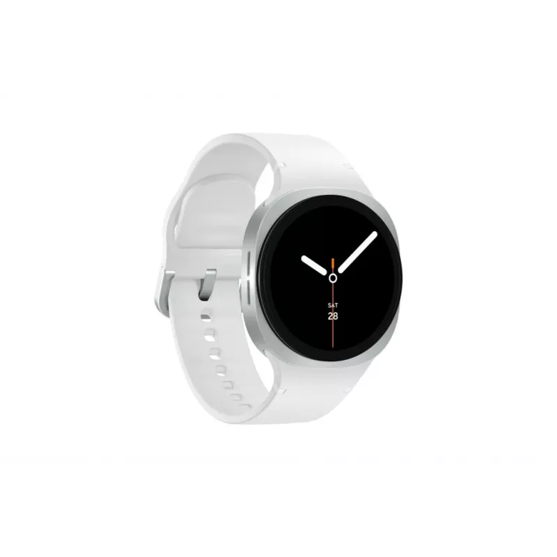 Samsung Galaxy Watch 8 3,3 cm (1,3 tolli) AMOLED 40 mm Digitaalne 438 x 438 pikslit Puuteekraan Hõbedane Wi-Fi GPS (satelliit)