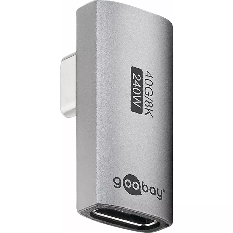 Goobay 74443 USB-C™-adapter, vertikaalselt 90° pööratud, USB4™ | Goobay