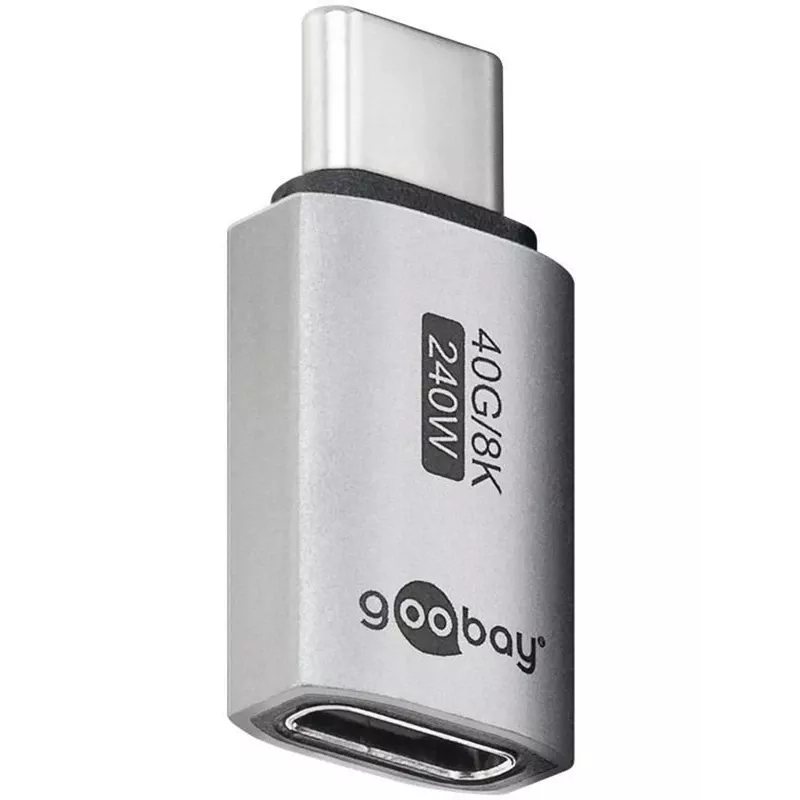 Goobay USB-C adapter sirge USB4 - pistik> - pistikupesa (74447)