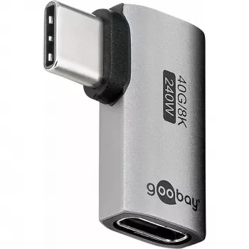 Goobay USB-C -Adapter horisontaalne 90° USB4 - -Pistik> -Pesa (74441)