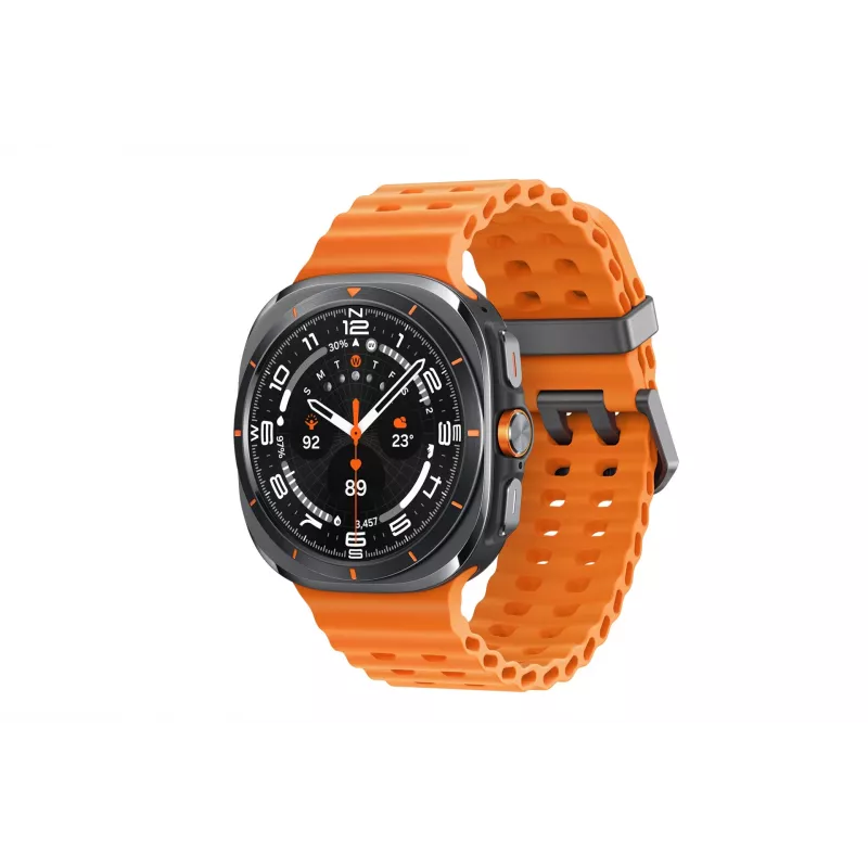 Samsung Galaxy Watch Ultra 3,81 cm (1,5 tolli) AMOLED 47 mm digitaalne 480 x 480 pikslit puuteekraan 4G hall, titaan Wi-Fi GPS (satelliit)