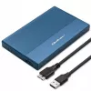 Väline 2,5-tolline SSD/HDD korpus QOLTEC 52276 USB 3.0 SATA kuni 2 TB