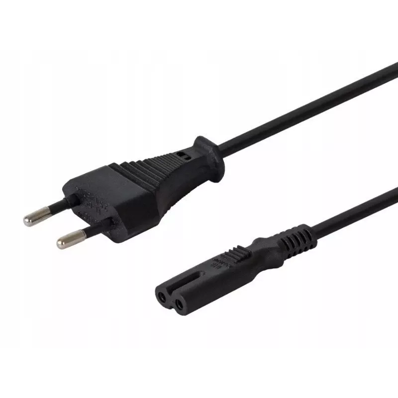 Kabel zasilający ósemka 2pin 1,2m, wielopak 10 szt. CL-97