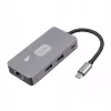 TB-adapteri jaotur USB C (7in1) HDMI USB SD/tf RJ45 (2500 Mbps) PD
