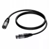 Procab XLR-isane – XLR-emane kaabel 1,5 m — balansseeritud mikrofoni/heli kaabel