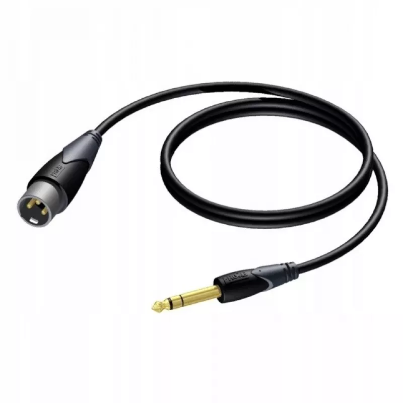 Procab XLR isane 6,3 mm (1/4 tolli) pesa isasele stereokaablile 1,5 m
