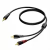 3,5 mm pistik isane stereo - 2x RCA/Cinch isane helikaabel Procab 1KPCL049 5 m