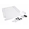 Virnastuskomplekti ühendusosa WHIRLPOOL C00855467 60 x 60 cm pesumasina ja kuivati jaoks, väljatõmmatav riiul, rihm ja libisemisvastased padjad