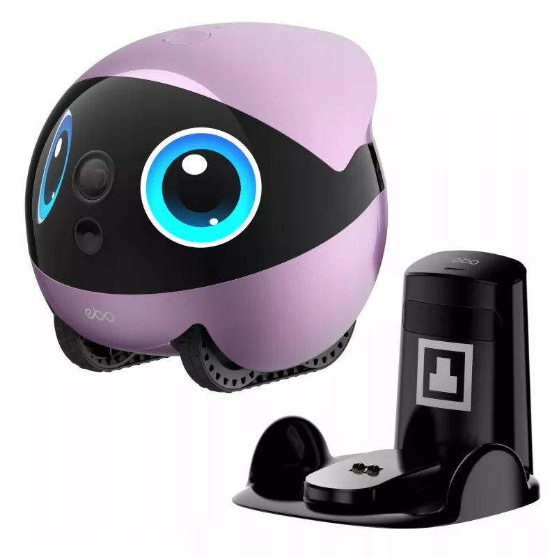 EnaBot Ebo Air 2 Plus kodune mobiilne jälgimisrobot AI-kaameraga lilla