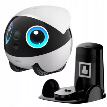 Robot Wi‑Fi Enabot EBO Air2 Plus — 5000 mAh aku, 111 mm kõrgus, siseruumides lemmikloomakaaslane ja jälgimisrobot