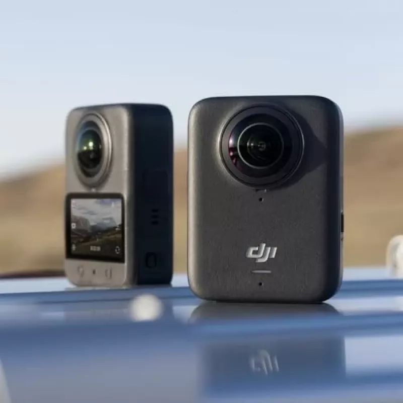 Tegevuskaamera DJI Osmo 360 Standard Combo — 8K Ultra HD, 120 MP CMOS, 240 fps, elektrooniline stabiliseerimine, 2-tolline ekraan, MicroSD, 183 g, must