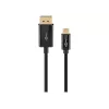 Goobay USB-C–DisplayPorti kaabel – kullatud pistikud, Ultra HD resolutsioon kuni 4k @ 60 Hz, C-tüüpi Thunderbolt 3/4 DP-adapteriga ühildatav