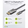 Goobay USB-C–DisplayPorti kaabel – kullatud pistikud, Ultra HD resolutsioon kuni 4k @ 60 Hz, C-tüüpi Thunderbolt 3/4 DP-adapteriga ühildatav