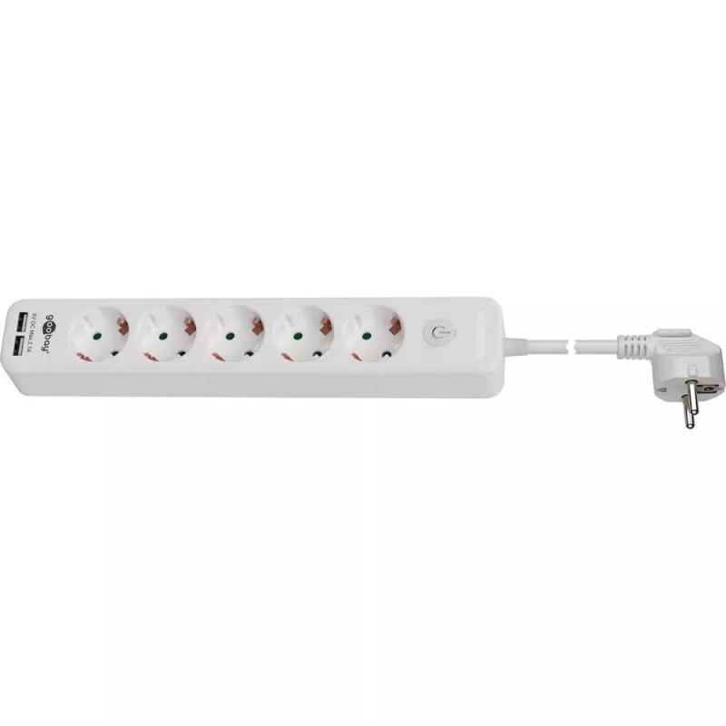 Pistikupesa Goobay 5-suunaline lüliti ja USB-ga