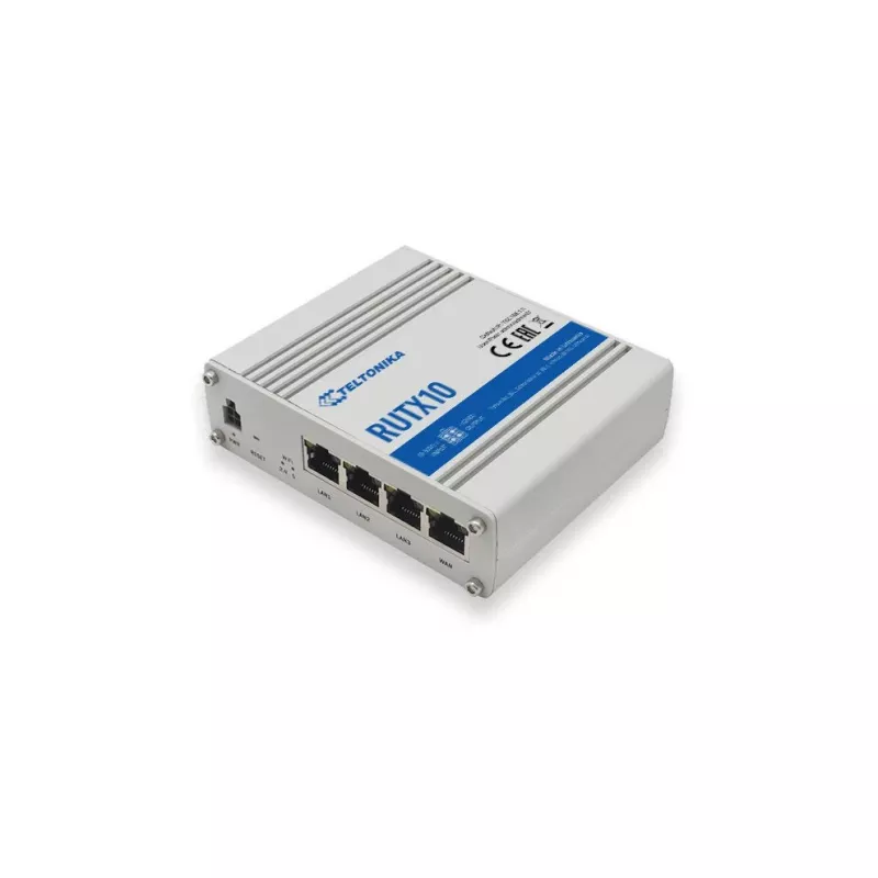 Teltonika RUTX10 traadita ruuter Gigabit Ethernet kaheribaline (2,4 GHz / 5 GHz) Valge