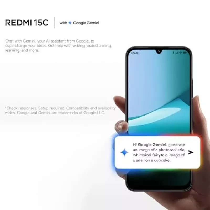 Nutitelefon Xiaomi Redmi 15C 6,9 tolli 4 GB muutmälu 128 GB salvestusruumi sinine, Helio G81-Ultra, 6000 mAh, IP64