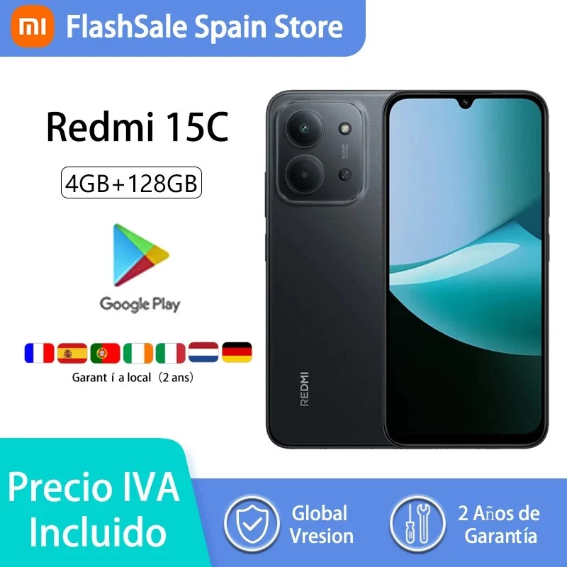 Nutitelefon Xiaomi Redmi 15C 4G 6,9 inch 4/128GB Midnight Black