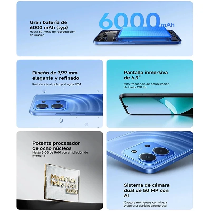 Nutitelefon Xiaomi Redmi 15C 4G 6,9 inch 4/128GB Midnight Black