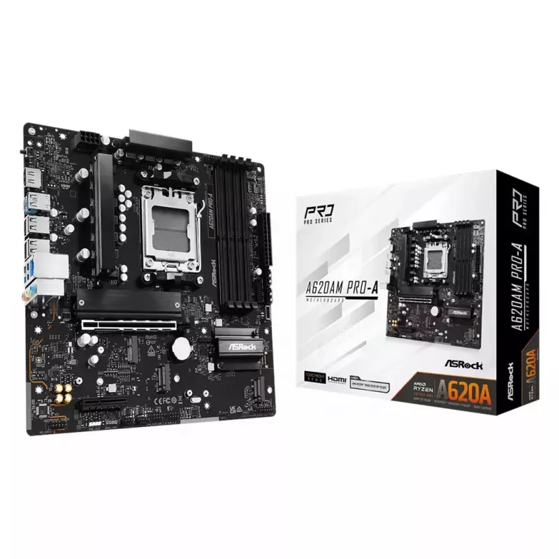 ASRock A620AM PRO-A AM5 Micro-ATX emaplaat
