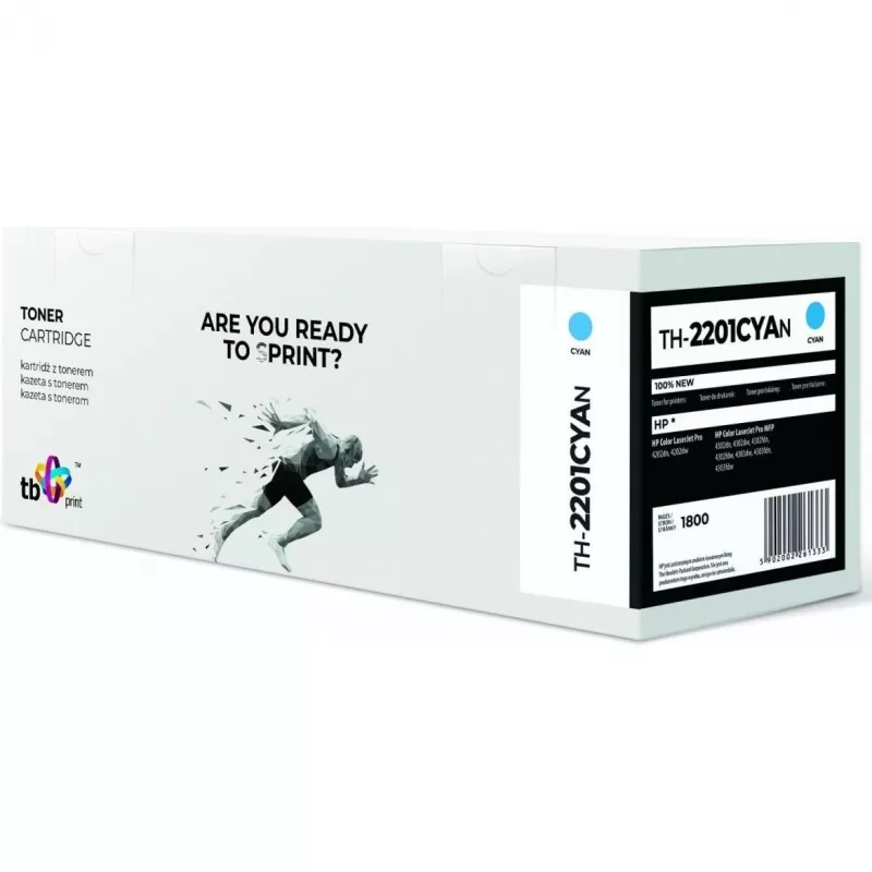 Print, tooner, tooner HP Color LaserJet Pro 4202 W2201A TH-2201tsüaan 100 uus tsüaan