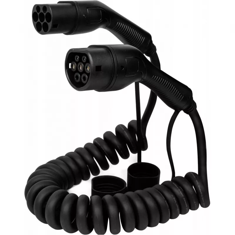 Laadimiskaabel DEFENZO SPIRO AC11 5 m USB USB-C kiirlaadimine, Type 2 sõidukipistik, 11 kW, IP55