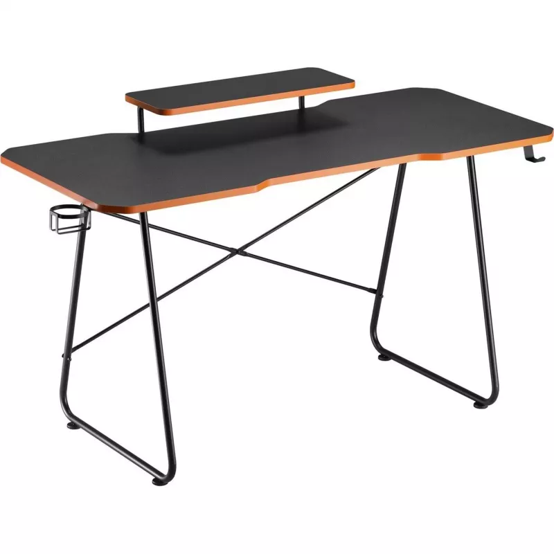 Maclean NanoRS mängulaud monitoririiuliga, max 50 kg, kõrgus 850 mm, must RS170, mängulaud, must
