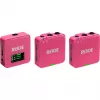 Juhtmevaba mikrofon RODE Wireless GO III Pink — kompaktne kahe kanaliga saatja ja vastuvõtja süsteem
