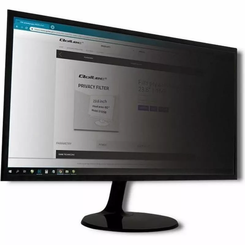Qoltec Filtri Privacy SHOW 27 16:9 (23.54, 16:9), kaitsekile monitorile