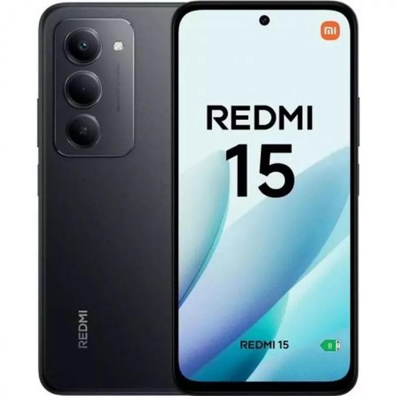 Nutitelefon Xiaomi Redmi 15 6,9 tolli 8 GB muutmälu 256 GB salvestusruumi 7000 mAh Must