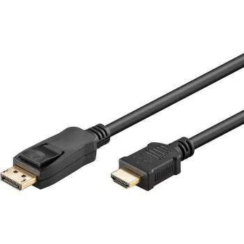 Goobay 3m, DisplayPort-HDMI™-adapterkaabel 1.4, 4K@30Hz, kullatud kontaktidega
