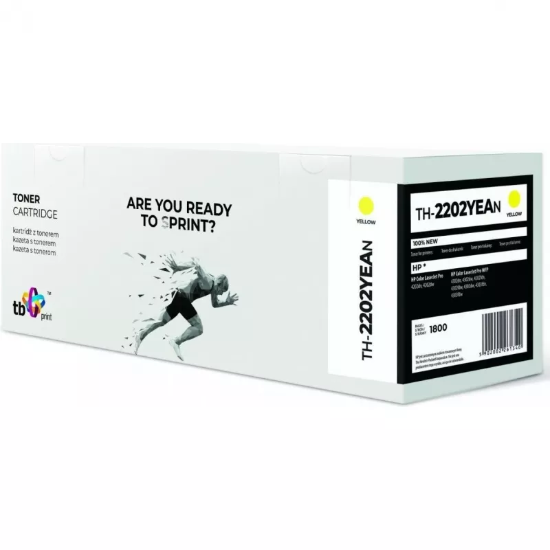 Print, Toner, Toner per HP Värv LaserJet Pro 4202 W2202A TH-2202YEAN 100 Nuovi Inchty