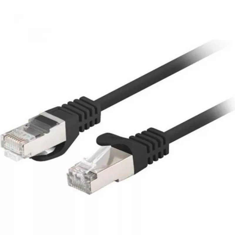 Lanberg kaabel Patch Cat.6 Ftp 0,5 M Must Fluke Testitud 10 Tk Pakk (F/UTP, CAT6, 0,50m), Võrgukaabel