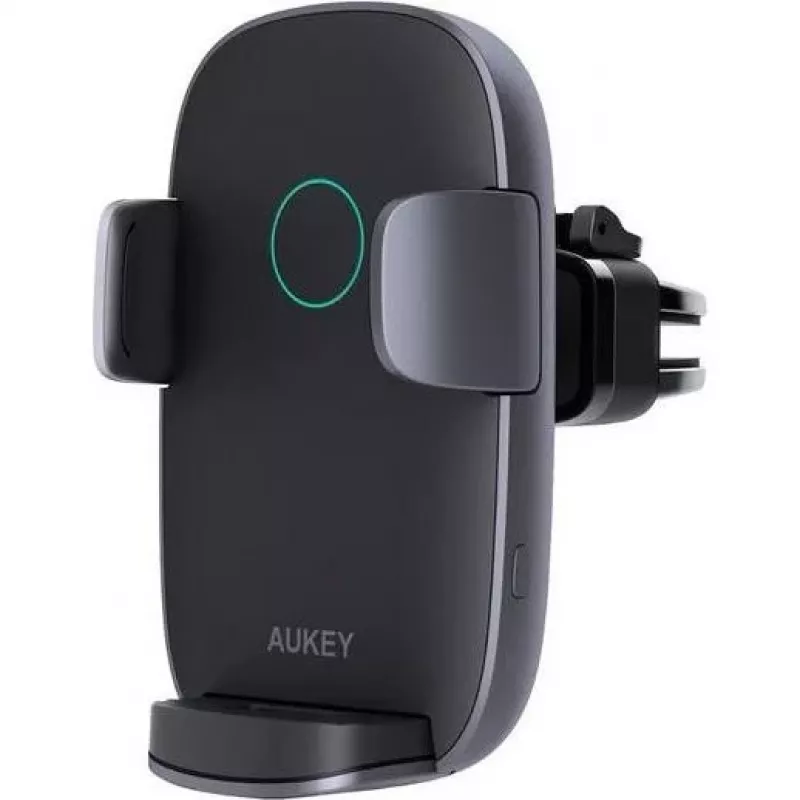 Juhtmevaba laadimisega telefonihoidik Aukey HD-C52 — Qi-ühilduv reguleeritava nurgaga auto telefonihoidik juhtmevaba laadimisega