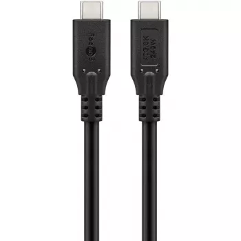 Goobay USB-kaabel-C, USB4, 240 W, 40 Gbit/s, Power Delivery, 1 M (1m, USB 4.0, 240W), USB-kaabel